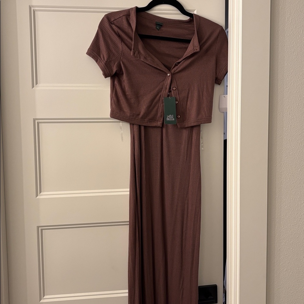 Wild Fable Ribbed Maxi Bodycon Dress - Picture 3 of 3
